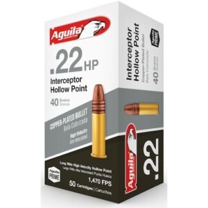 Buy Aguila Interceptor 22LR Ammo | High Velocity 40gr