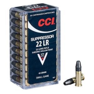 CCI Suppressor 22LR Ammo 45 Grain Lead Hollow Point Box of 200