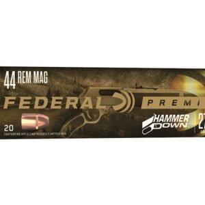 Federal Premium HammerDown 44 Remington Magnum Ammo 270 Grain Bonded Jacketed Soft Point Box of 1000